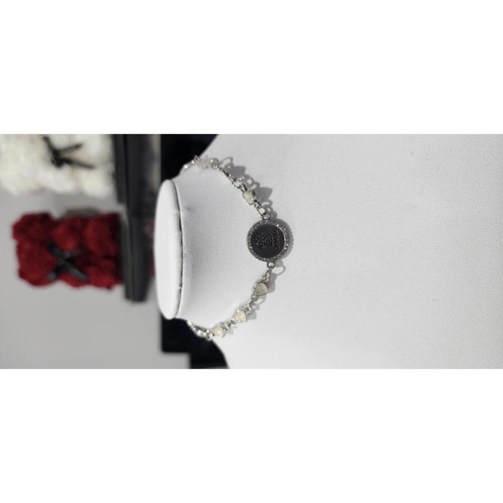 Silver Ohana Bracelet with Decorative Charm